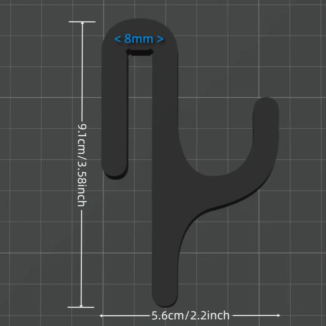 New Hit Black Plastic Modern and Simple Shower Hook for 8Mm Glass Door Bathroom Accessories Towel Hanger
